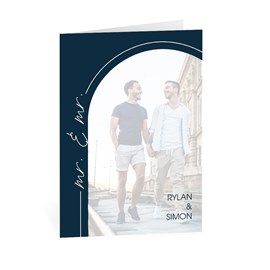 Modern Couple - Mr. and Mr. - Thank You Card