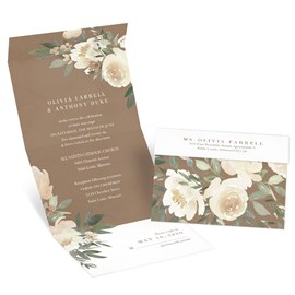 Floral Grace - Seal and Send with RSVP Postcard