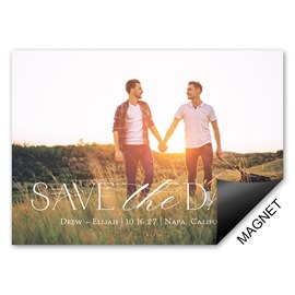 Striking Type - Save the Date Magnet