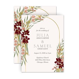 Arching Floral - Invitation