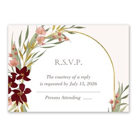 Arching Floral - Response Card