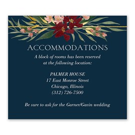 Jeweled Floral - Information Card