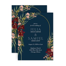 Jeweled Floral - Invitation