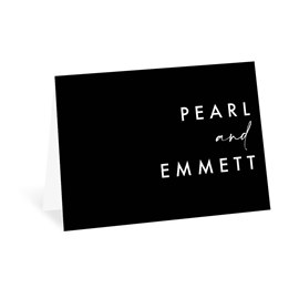 Tonal - Black - Thank You Card
