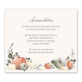 Autumn Scene - Information Card