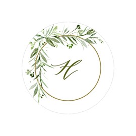 Darling Souvenir Round 45 Pcs Leaf Vines Thank You Stickers White Wedding  Envelope Seal-1.6 Inches 