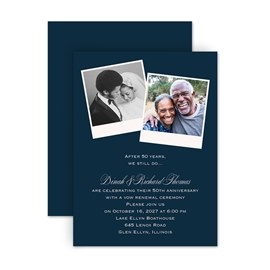 Then and Now - Vow Renewal Invitation