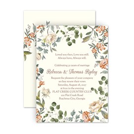 Vintage Garden - Vow Renewal Invitation