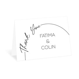 Arched Type - Thank You Card