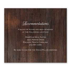 Rustic Collage - Information Card