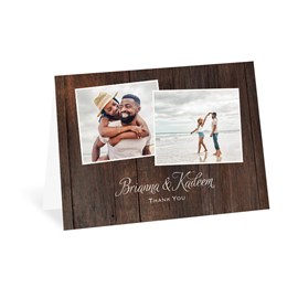 Rustic Collage - Thank You Card