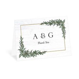 Winter Chic - Thank You Card