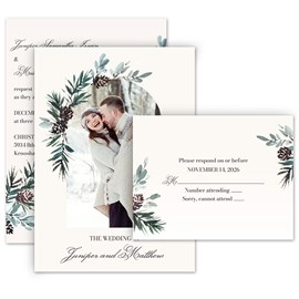 Winter Beauty - Invitation with Free Response Postcard