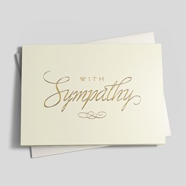 Simply With Sympathy Card