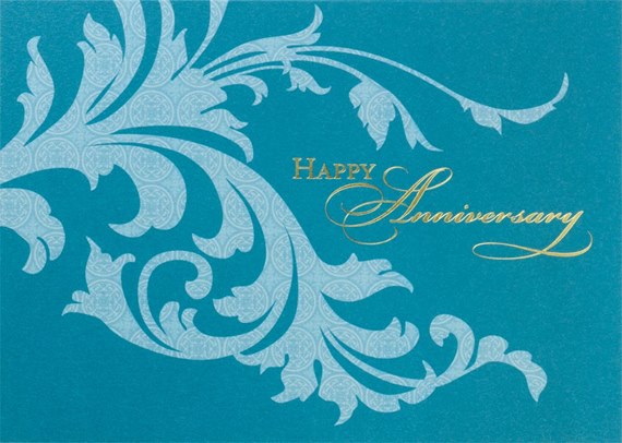Flourish Anniversary Card