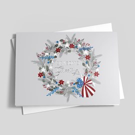American Wreath Holiday Card