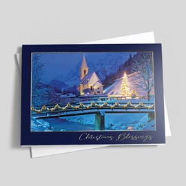 Quiet Village Christmas Card