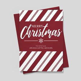 Candy Cane Christmas Card