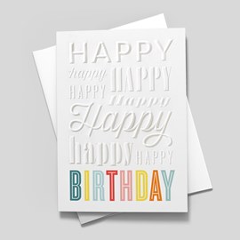 Colorful Life Birthday Card