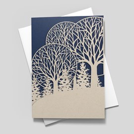 Laser Forest Holiday Card