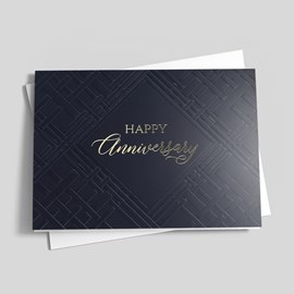Elegant Thatching Anniversary Card
