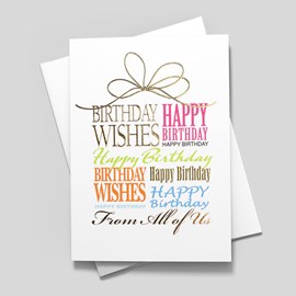 Colorful Characters Birthday Card
