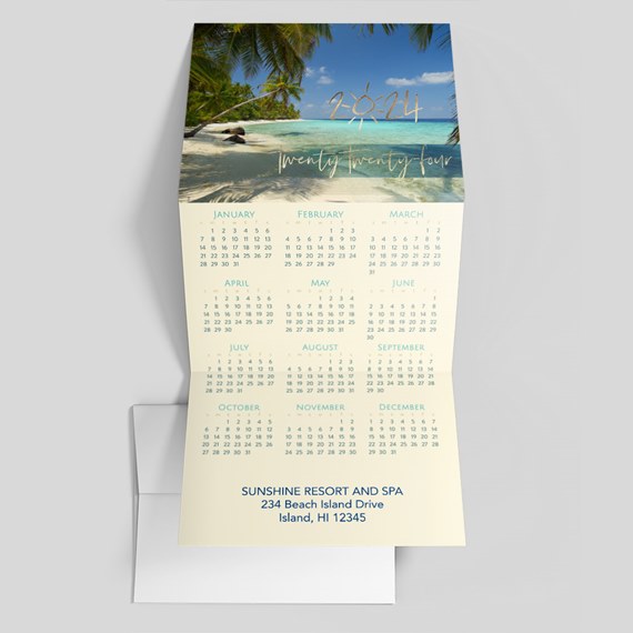 Golden Sands Calendar Card