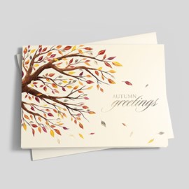 Precious Leaves Thanksgiving Card