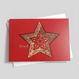 Scarlet Star Holiday Card