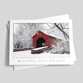 Covered Bridge Holiday Card