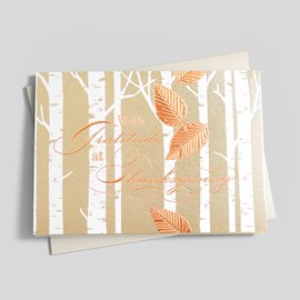Copper Forest Thanksgiving Card