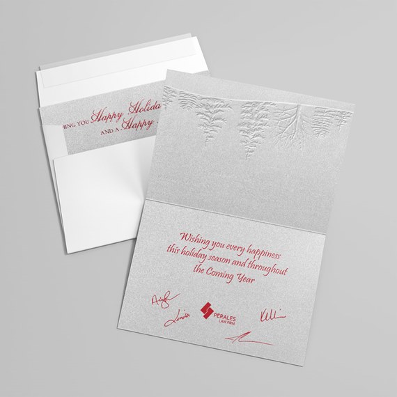 Red Winter Holiday Card