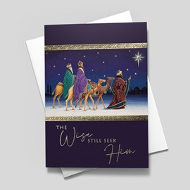Wisemen Cometh Christmas Card