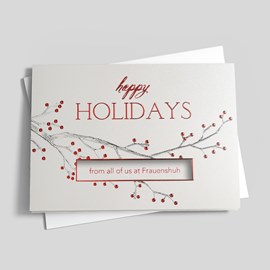 Ruby Berries Holiday Card