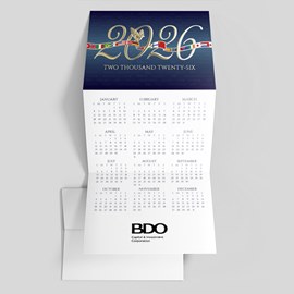 International Flags Calendar Card