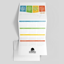 Colorful Seasons Calendar Card
