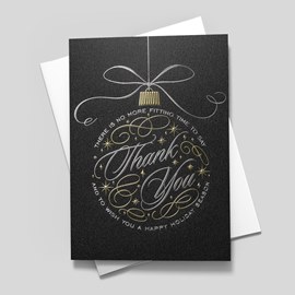 Ornate Thank You Holiday Card