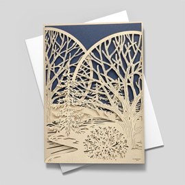 Elegant Trees Holiday Card