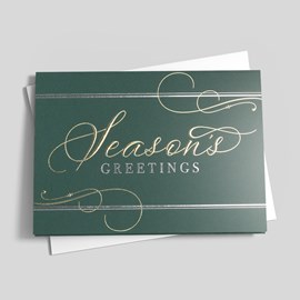 Emerald Greetings Holiday Card