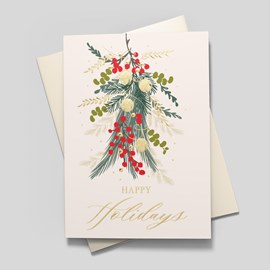 Lavish Swag Holiday Card
