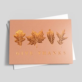 Stunning Foliage Thanksgiving Card