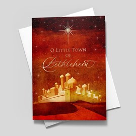 Oh Little Town Christmas Card