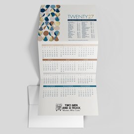 Modern Dots Calendar Card
