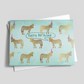 Zebra Birthday Party