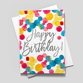 Watercolor Polka Dots