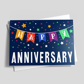 Starry Anniversary Banner