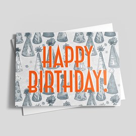 Orange & Gray Birthday