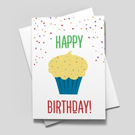 Cupcake Sprinkles Card