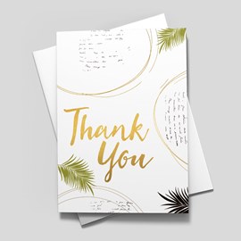 Leaves and Circles Card