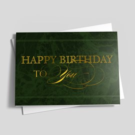 Green Marble Birthday
